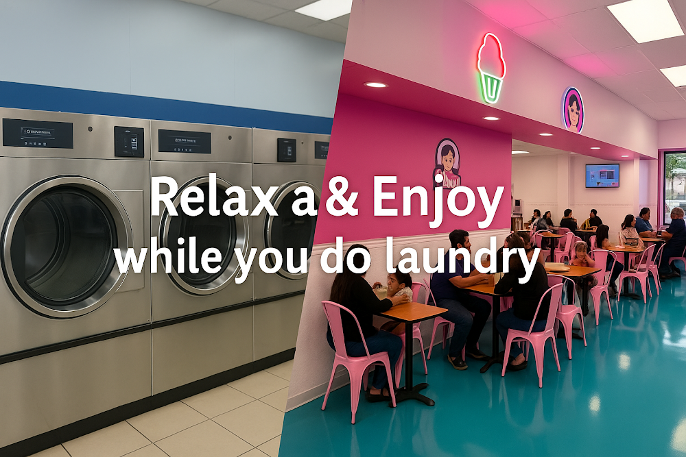 Eco Spin Laundry Washateria , Round Rock Laundromat on Sam Bass, Round Rock, TX Vending Machine Location