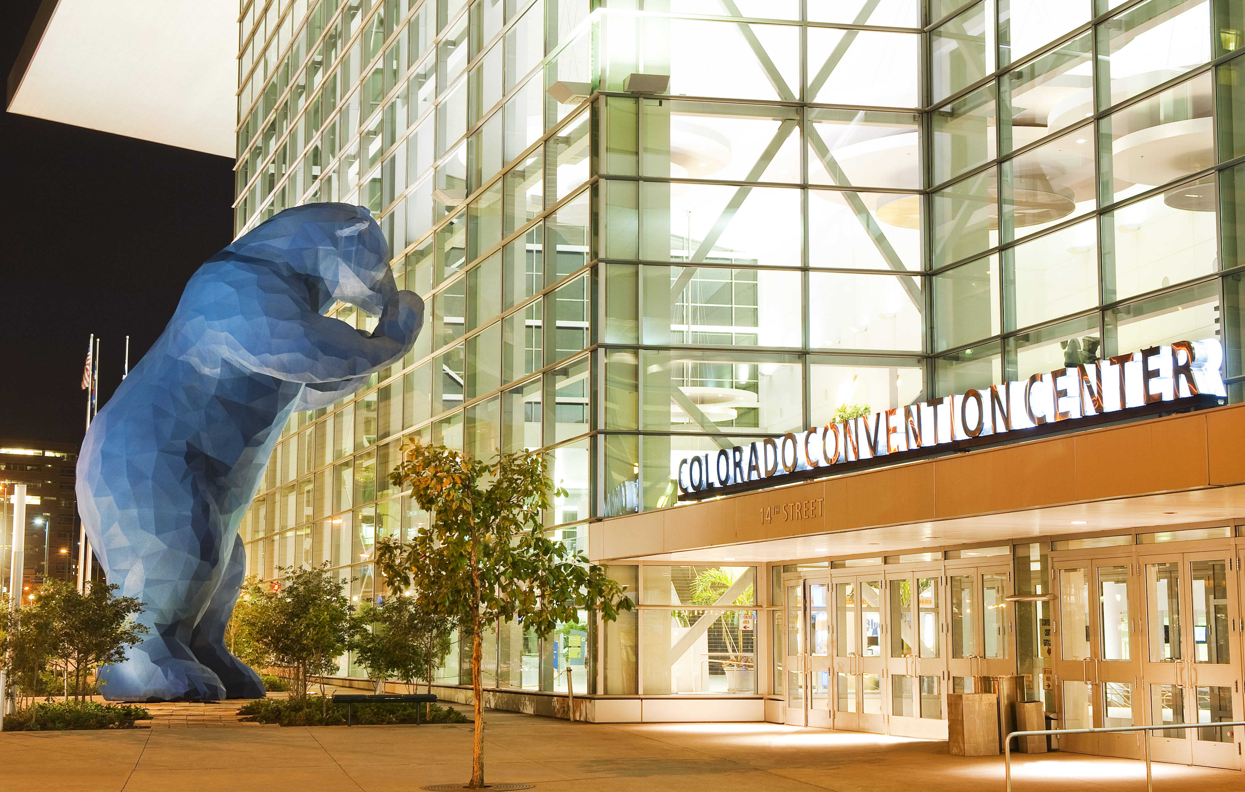 Colorado Convention Center Blue Bear Entrance — Downtown Vending Machine Location