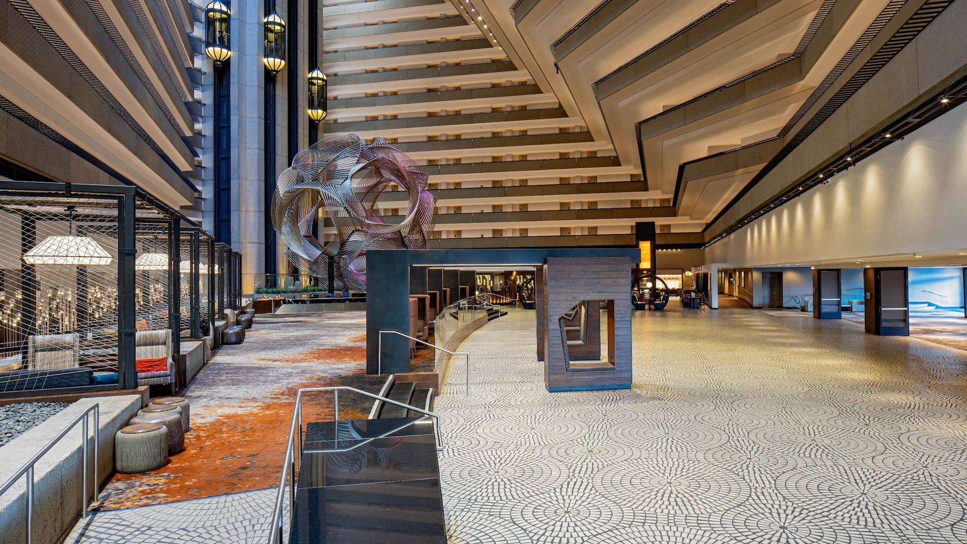 Hyatt Regency SF (Embarcadero) Atrium Lobby — Vending Machine Location