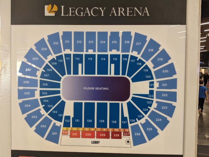 Legacy Arena Vending Machine Location